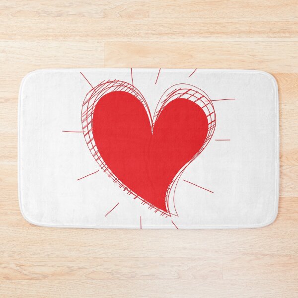 Item preview, Outline and solid shaped Hearts - red heart designed and sold by LynksArts.