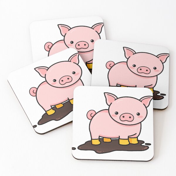 Item preview, Pig Wearing Boots in the Mud designed and sold by cattauf-art.