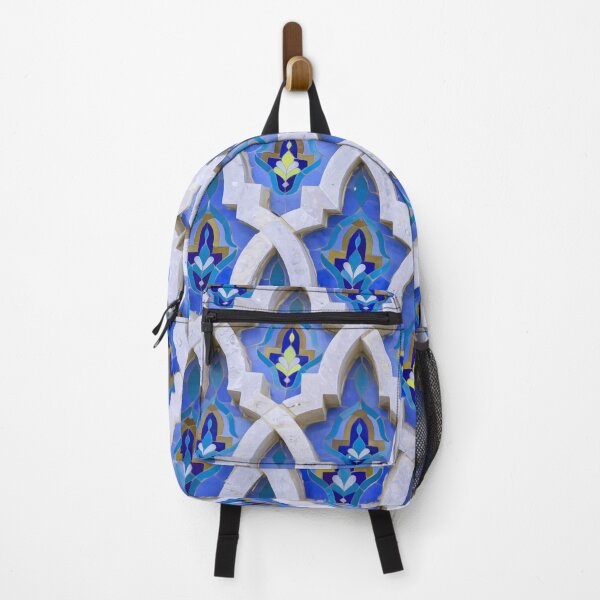 Item preview, Moroccan zellij floor Pattern blue mosaic designed and sold by Medmac's Designs.