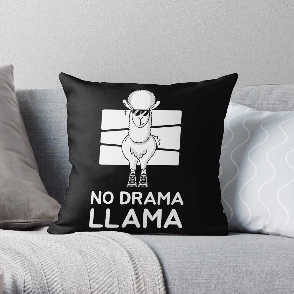 llama throw pillow