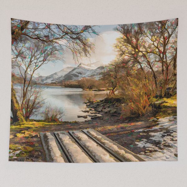 Item preview, Winter Bench Snowdonia designed and sold by AJEvans.
