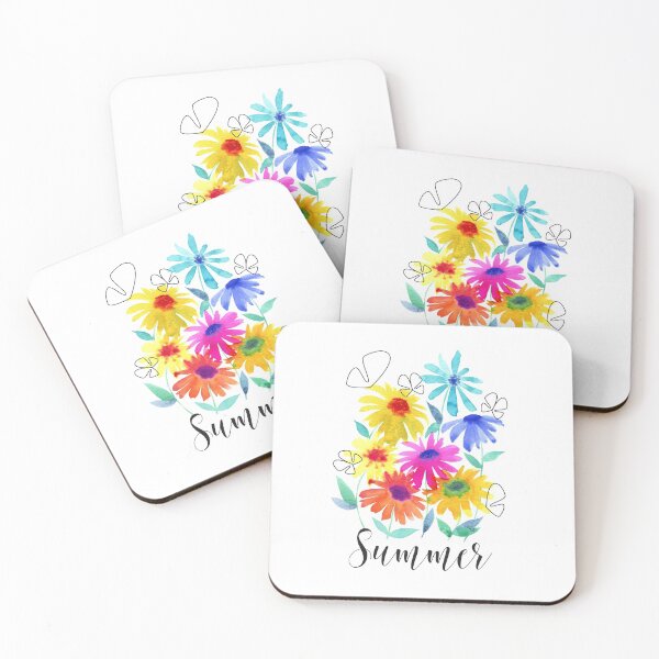 Item preview, summer print flowers with butterflies designed and sold by Maria Malinina.
