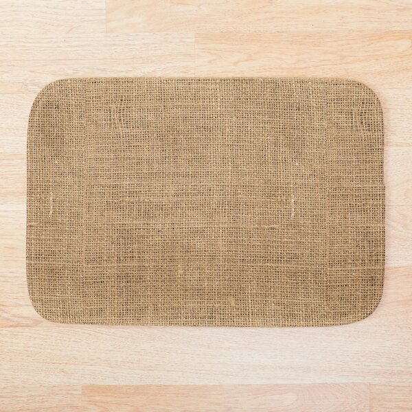 Burlap Bath Mat