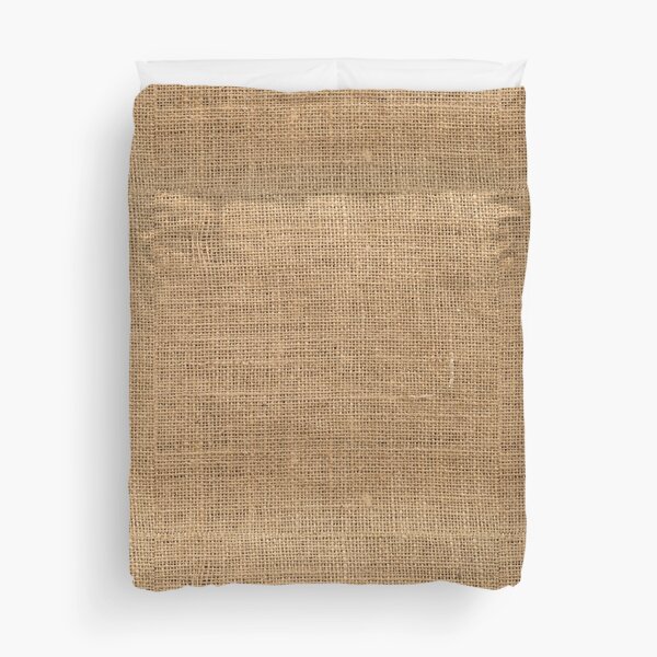 Burlap Duvet Cover