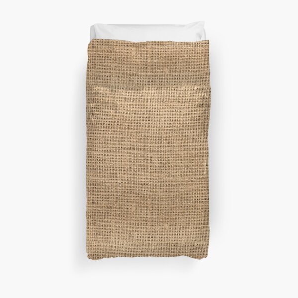 Burlap Duvet Cover