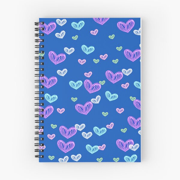 Aperçu de l'œuvre Bleu Pastel Coeurs créée et vendue par WildNClassyFun.