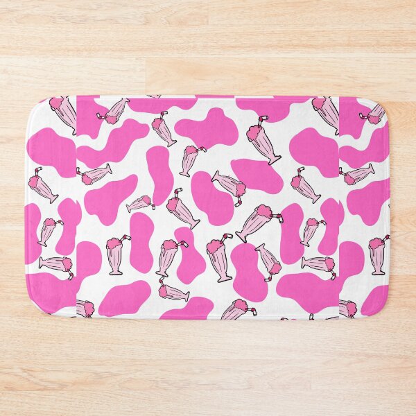 Item preview, Strawberry cow pattern with pink milkshakes designed and sold by garhoud.