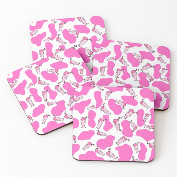 Item preview, Strawberry cow pattern with pink milkshakes designed and sold by garhoud.