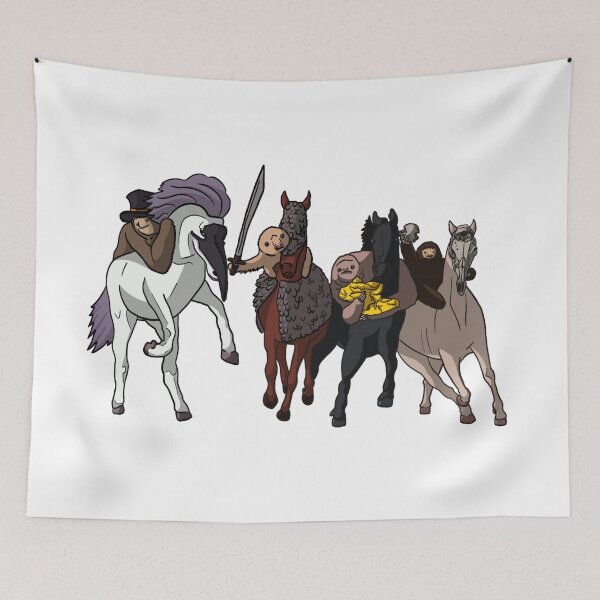 Item preview, Four Horsesloths of the Apocalypse  designed and sold by MontiPaints.