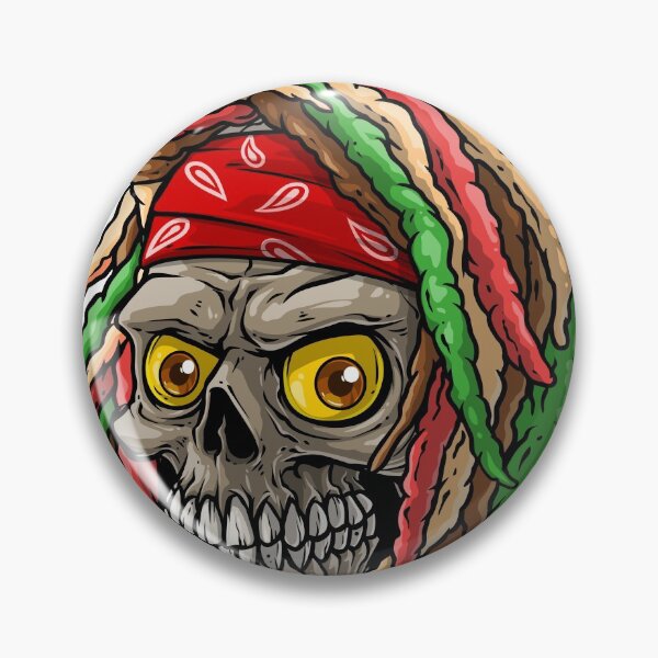 Item preview, Rastafarian Skull - Bandana designed and sold by eDigi-Arts.