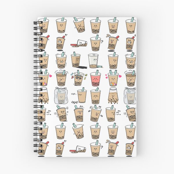 Item preview, Boba Tea happy print  designed and sold by Coffee &  Fashion.