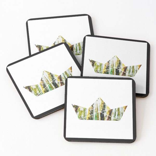Item preview, Boat design in forest painting designed and sold by Aesthetic-Draw.