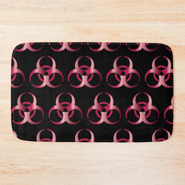 Item preview, Red Ruby Colored Biohazard Symbol Pattern designed and sold by Bill Shearer.