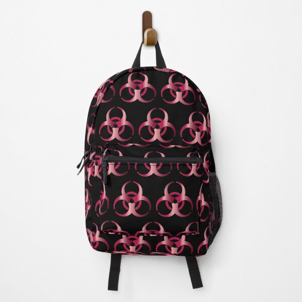 Item preview, Red Ruby Colored Biohazard Symbol Pattern designed and sold by Bill Shearer.