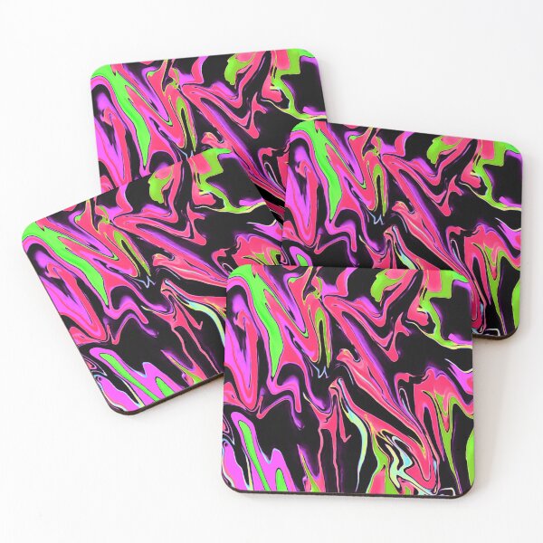 Item preview, Delirio psicodélico rosado y negro designed and sold by WildNClassyFun.