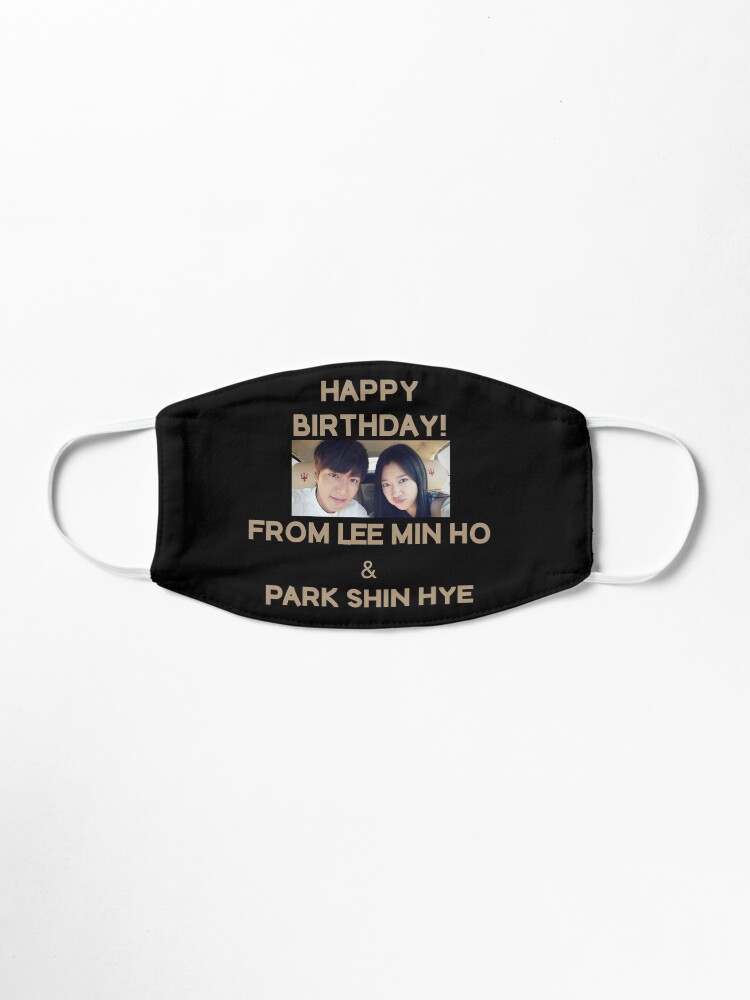 Alternate view of Happy Birthday From Lee Min Ho + Park Shin Hye Mask