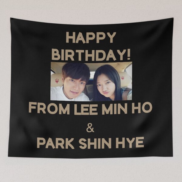 Item preview, Happy Birthday From Lee Min Ho + Park Shin Hye designed and sold by kpopkdramamerch.