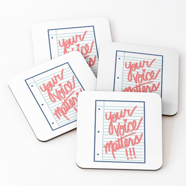 Item preview, Your voice matters - Notebook paper designed and sold by ShareJoy.