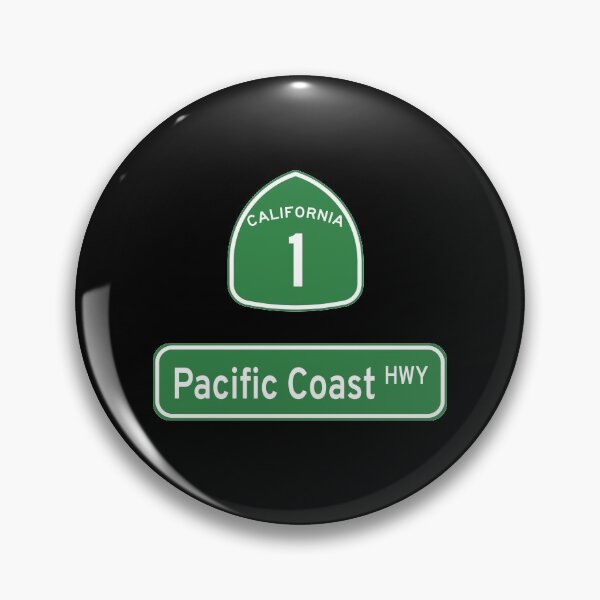 Item preview, California Highway 1 Pacific Coast Highway Street Sign designed and sold by allcitymetro.