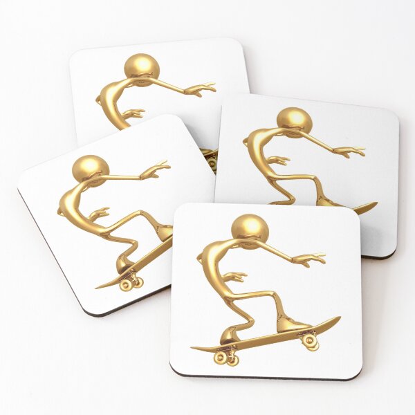 Item preview, Skateboard golded dude freestyle designed and sold by lacm2020.
