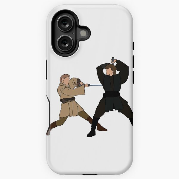 Vista previa del artículo con la obra «Anakin y Obi Wan», diseñado y vendido por josettemichele.