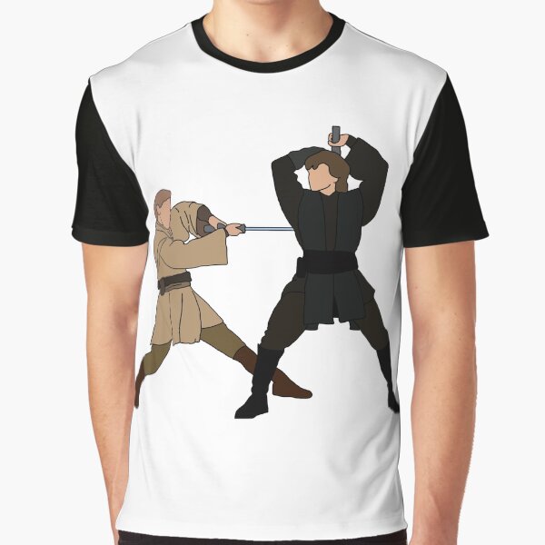 Vista previa del artículo con la obra «Anakin y Obi Wan», diseñado y vendido por josettemichele.