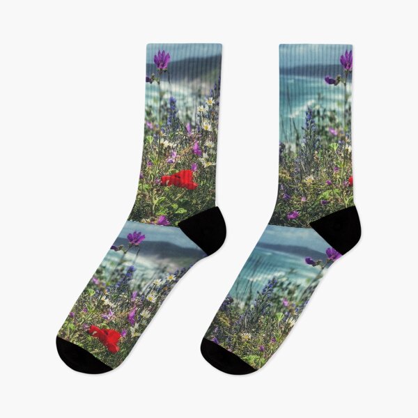 Item preview, Cornish Floral Coastline designed and sold by carlyhodges.