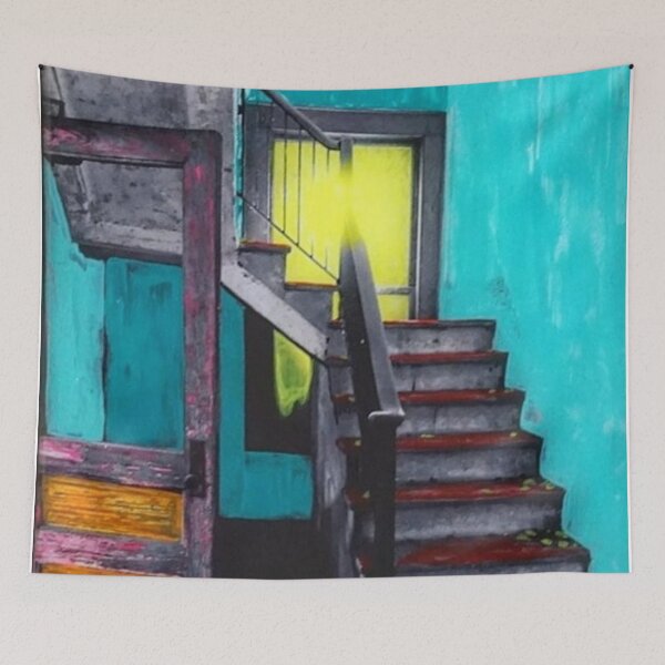 Item preview, Vintage Old Hand Painting House  designed and sold by daybreakagain.