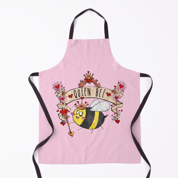 Item preview, Fancy Queen Bee with Hearts and Banner designed and sold by Bumblefuzzies.