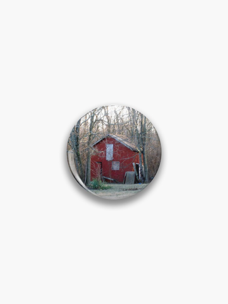 Thumbnail 1 of 3, Pin, Red All Over designed and sold by squarebubble.