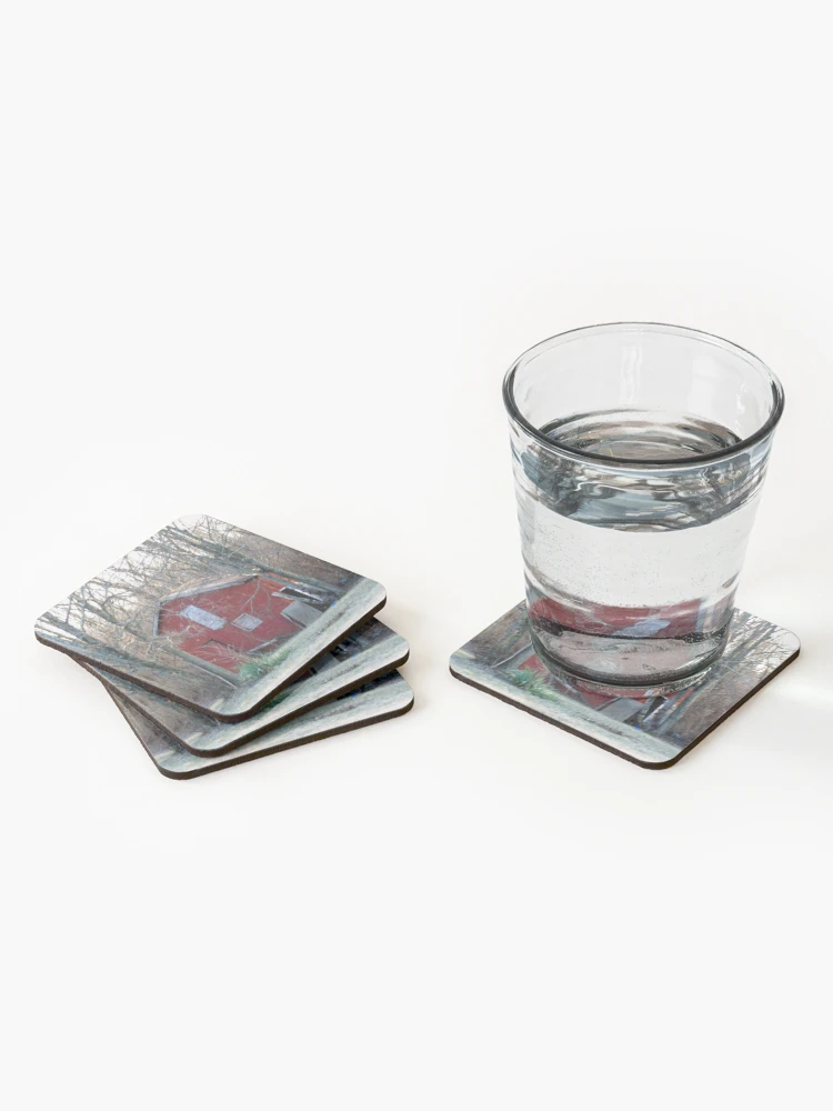 Thumbnail 2 of 5, Coasters (Set of 4), Red All Over designed and sold by squarebubble.