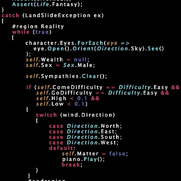 Artwork thumbnail, Is This The Real Life Coding Programming Color by ElkeD
