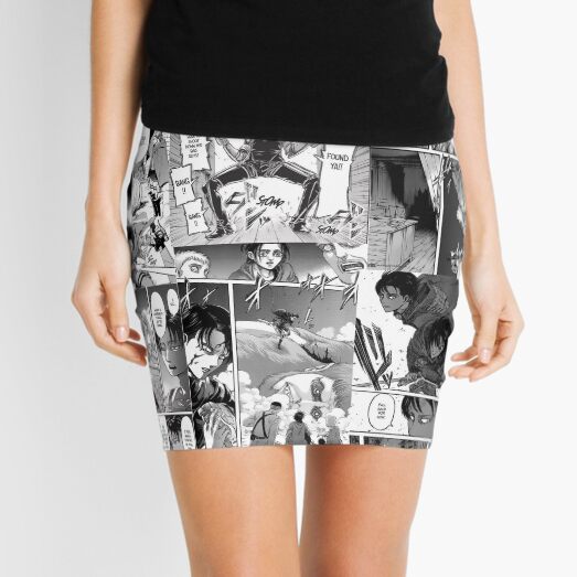Levi Ackerman Manga panel Mini Skirt