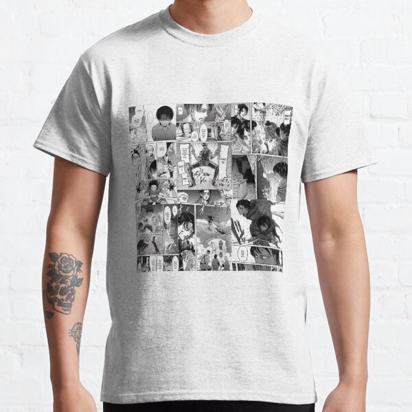 Panneau du manga Levi Ackerman T-shirt classique
