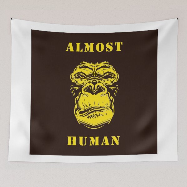 Item preview, almost human gorrila face brown designed and sold by WilliamsGFX.