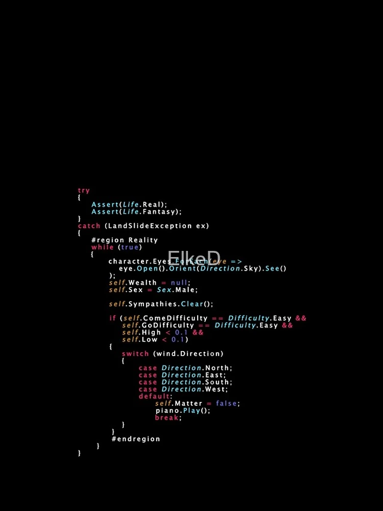 Thumbnail 4 of 4, iPhone Case, Is This The Real Life Coding Programming Color designed and sold by ElkeD.