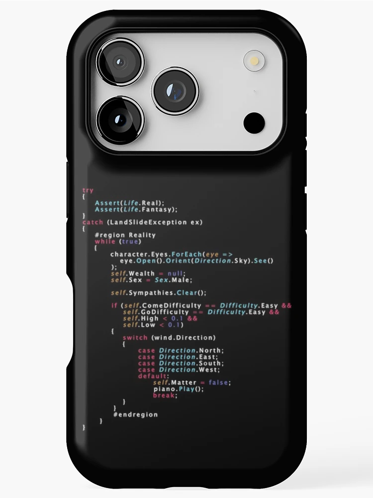 Thumbnail 1 of 4, iPhone Case, Is This The Real Life Coding Programming Color designed and sold by ElkeD.