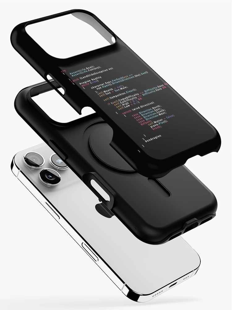 Thumbnail 2 of 4, iPhone Case, Is This The Real Life Coding Programming Color designed and sold by ElkeD.