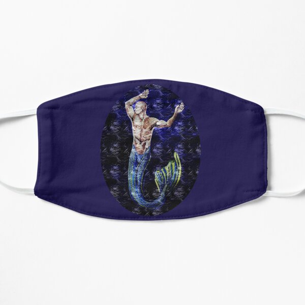 Merman of the Sea Tee Flat Mask