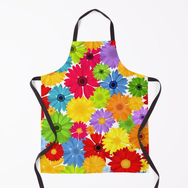 Item preview, Floral pattern with bright colorful gerbera flowers. designed and sold by Naddya.