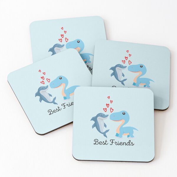Item preview, Dinosaur and Shark Friends Cute Dinosaur Shark illustration Cute Gift for Kids designed and sold by thebreeze09.
