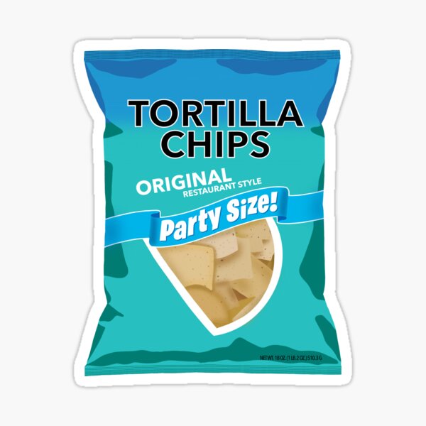 Tortilla Chip Bag Sticker Sticker