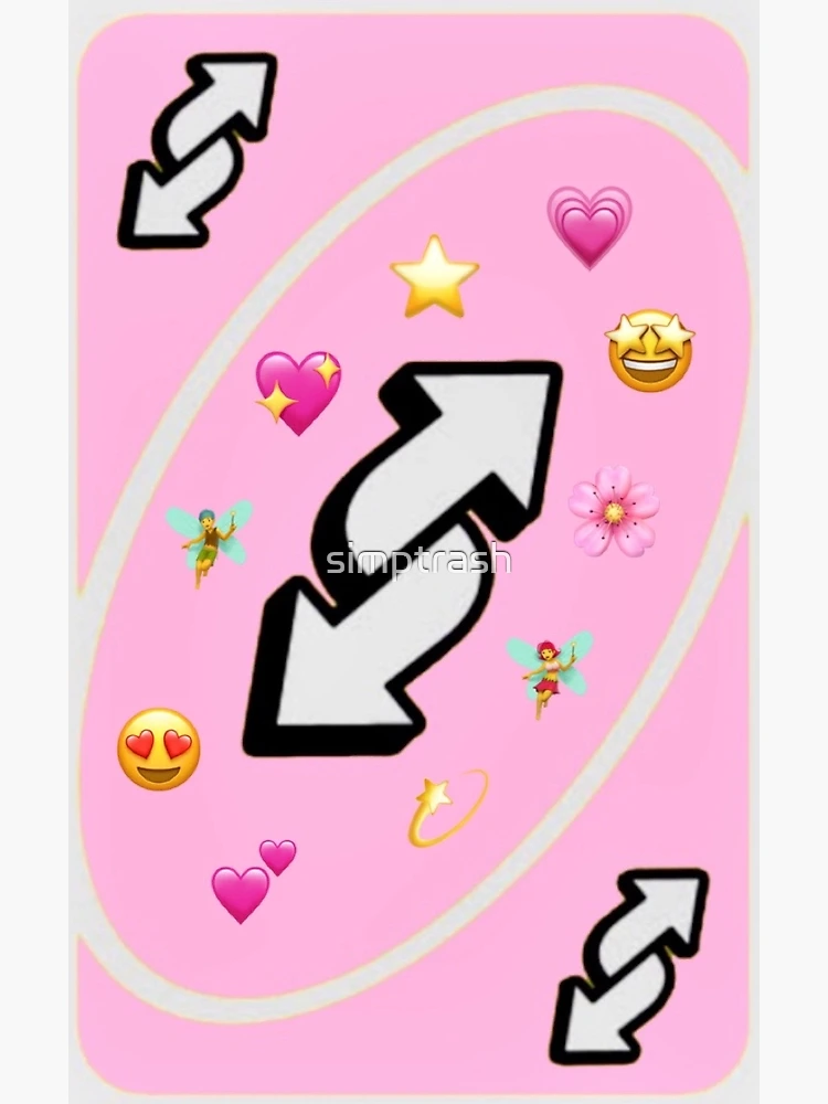 Copy of Copy of Galaxy uno reverse card pink Greeting Card for