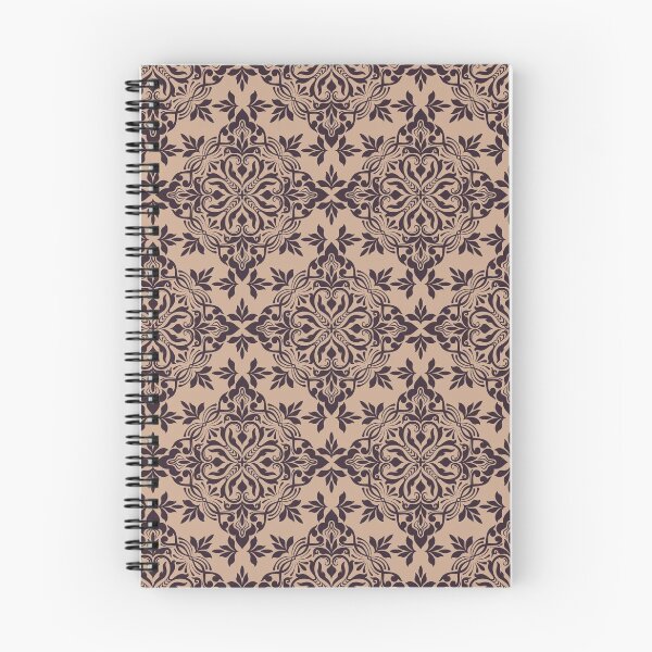Item preview, Light Brown seamless floral elemental pattern design designed and sold by LynksArts.