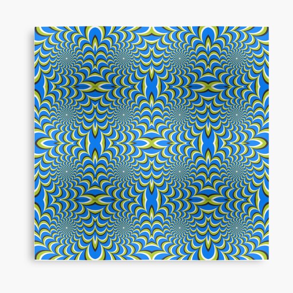  Pixers Optical illusion ellipse swirl Canvas Print