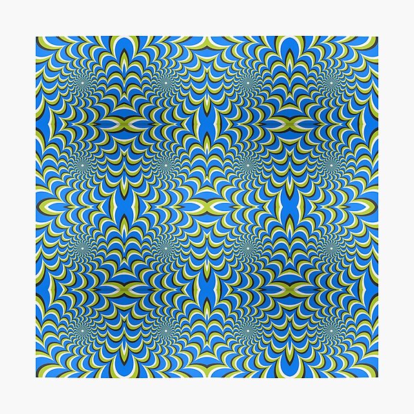  Pixers Optical illusion ellipse swirl Photographic Print