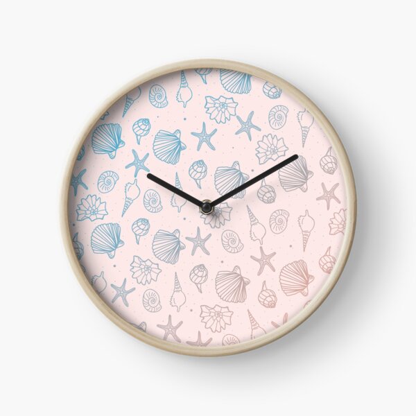 Coquillages à motifs Horloge