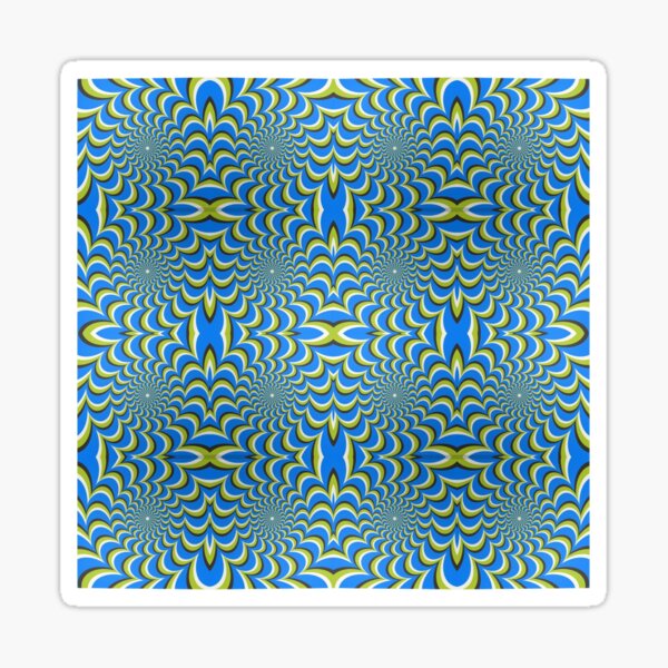  Pixers Optical illusion ellipse swirl Glossy Sticker