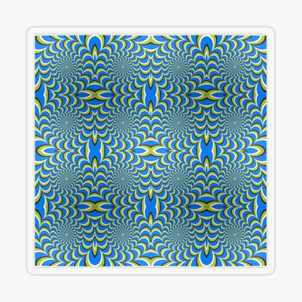  Pixers Optical illusion ellipse swirl Transparent Sticker