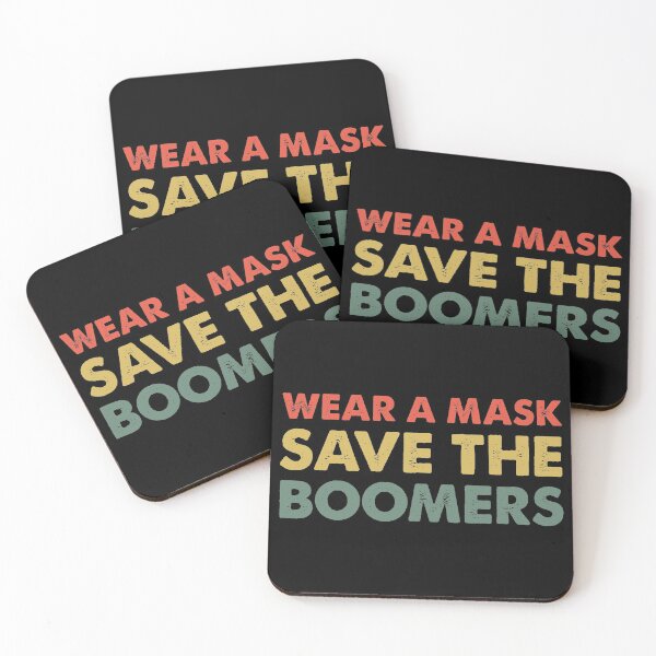 Item preview, WEAR A MASK-RETRO designed and sold by iskapa.